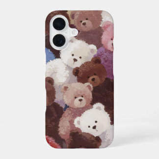 Coque iPhone 16 Étui Oursons Câlins