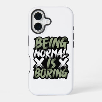 Coque iPhone 16 Étui pour iPhone 16 "Être Normal Est Ennuyeux"