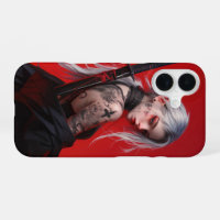Étui pour iPhone 16 Fille Cyberpunk Tatouée