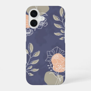 Coque iPhone 16 Étui pour iPhone 16 'L'art botanique terreux en li
