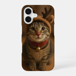 Coque iPhone 16 Étui pour iPhone 16 Rudolph le Chat