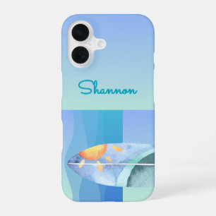 Coque iPhone 16 Étui pour iPhone fille Fun Surfeuse
