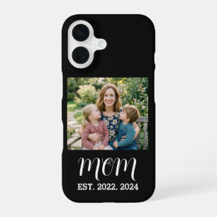 Coque iPhone 16 Étui pour iPhone / iPad avec écriture « Black Mom
