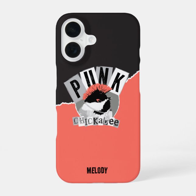 Coque iPhone 16 Étui pour iPhone Punk Chickadee Case-Mate (Verso)