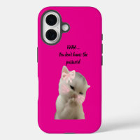 Étui rose pour téléphone Sassy Cat