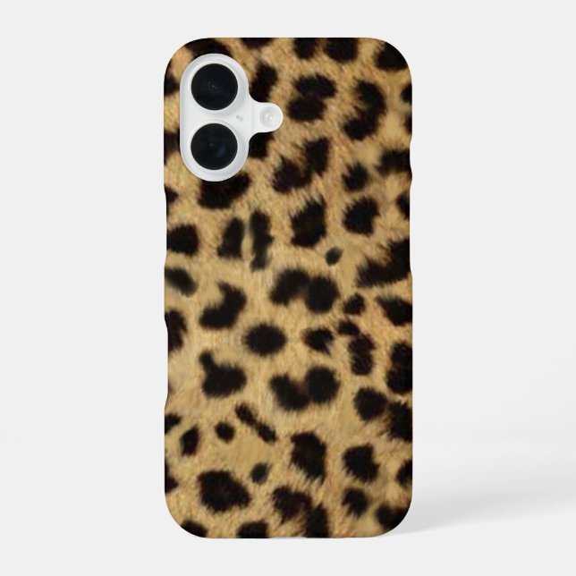 Coque iPhone 16 Faux Cheetah Skin (Verso)