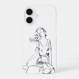 Coque iPhone 16 Fée assise...