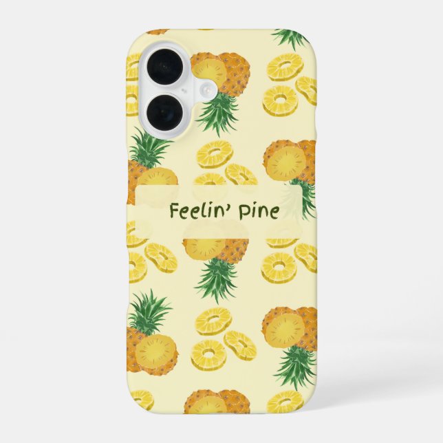 Coque iPhone 16 Feelin Pine tropical  (Verso)