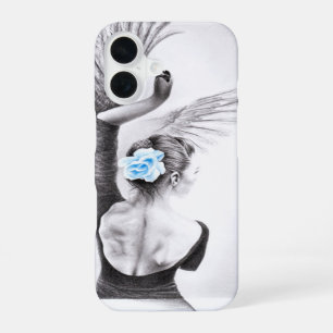 Coque iPhone 16 Femme de ballet danseuse cygne Dessin surréaliste