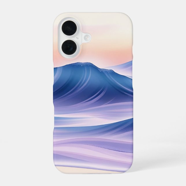 Coque iPhone 16 Fluide à dérive Twilight Abstrait (Verso)