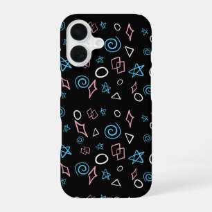 Coque iPhone 16 Formes de couleurs transgenres