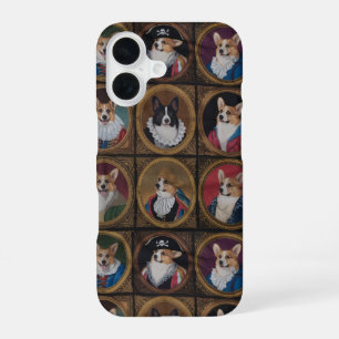 Coque iPhone 16 Galerie d'Art Corgi - Portraits de chien hilarants