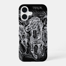 Coque iPhone 16 Galloping Horse – Edvard Munch Personalized 