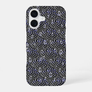 Coque iPhone 16 Gouttes de pluie sur le métal