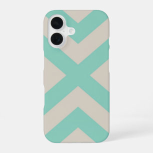 Coque iPhone 16 Grille Chevron moderne