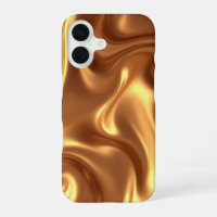 Housse de téléphone i phone 16 liquide doré 