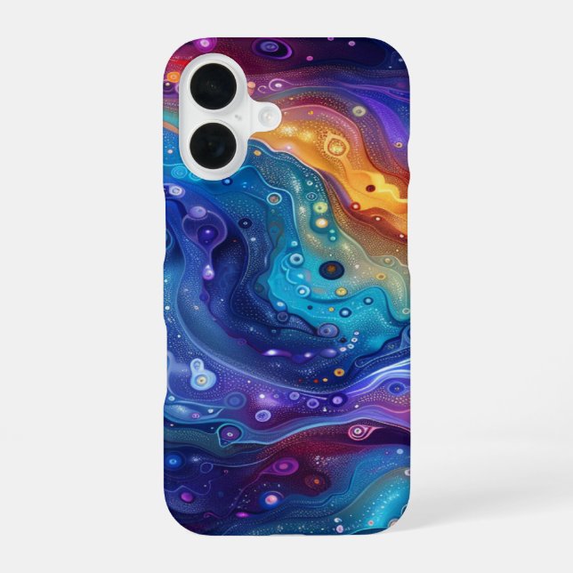 Coque iPhone 16 iPhone 16 coque, conception de l'espace (Verso)