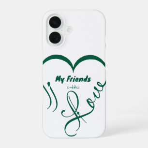 Coque iPhone 16 J'aime mes amis - Câlins