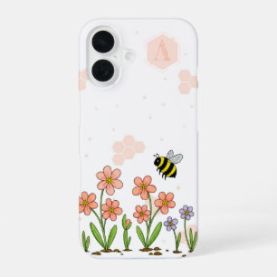 Coque iPhone 16 Jardin Bee Happy