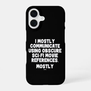 Coque iPhone 16 Je communique principalement à travers des citatio