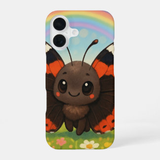 Coque iPhone 16 Joli papillon Red Admiral mince
