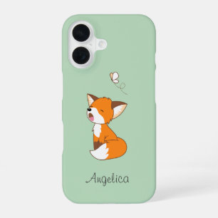 Coque iPhone 16 Joli Petit Fox Sleepy