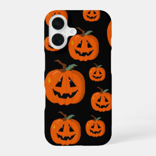 Coque iPhone 16 Joyeux Halloween Citrouille Illustrative Art