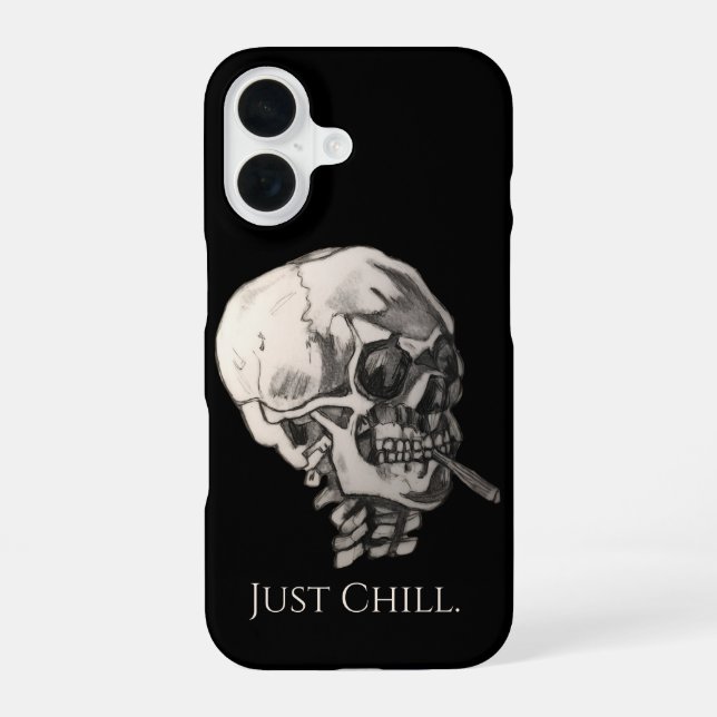 Coque iPhone 16 Just Chill Skull  (Verso)