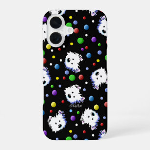 Coque iPhone 16 KiniArt Westie Pointillé
