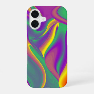 Coque iPhone 16 La Magie des Couleurs Abstrait 3D Rainbowart