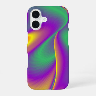 Coque iPhone 16 La Magie des Couleurs Abstrait 3D Rainbowart
