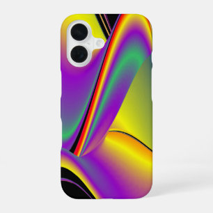 Coque iPhone 16 La Magie des Couleurs Abstrait 3D Rainbowart