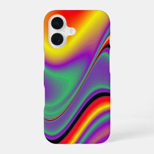 Coque iPhone 16 La Magie des Couleurs Abstrait 3D Rainbowart