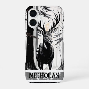 Coque iPhone 16 La Majesté silencieuse dans les bois
