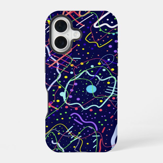 Coque iPhone 16 La vie dans l'espace (Verso)