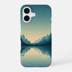 Coque iPhone 16 Lac de montagne vintage