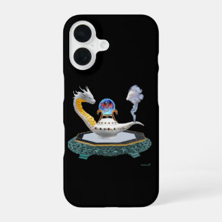 Coque iPhone 16 Lanterne Magique en Céramique de Dragon de Fantais