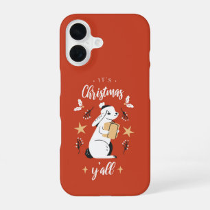 Coque iPhone 16 Lapin de Noël
