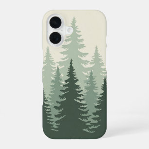 Coque iPhone 16 Lignes de forêt vintage