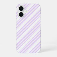Lilac violet et blanc cinq bandes motif