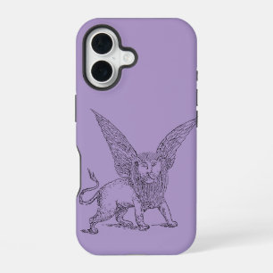 Coque iPhone 16 Lion ailé symbole de Saint Marc