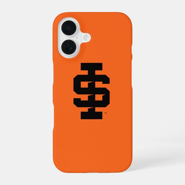 Coque iPhone 16 Logo de l'Université d'État de l'Idaho (Verso)