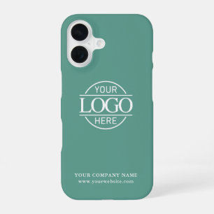 Coque iPhone 16 Logo de société commerciale minimal personnalisé s