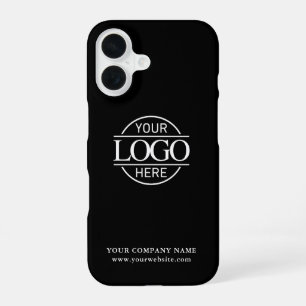 Coque iPhone 16 Logo de société commerciale minimal personnalisé s