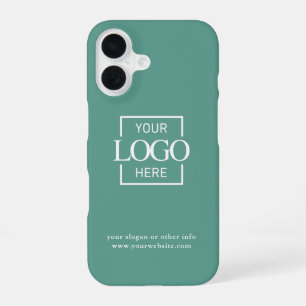 Coque iPhone 16 Logo d'entreprise minimaliste moderne personnalisé