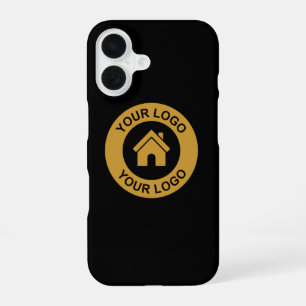 Coque iPhone 16 Logo d'entreprise personnalisé simple