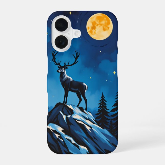 Coque iPhone 16 Majestic Reindeer by Moonlight Phone Case - iPhone (Verso)