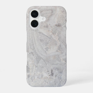 Coque iPhone 16 Marbre Gris Élégant