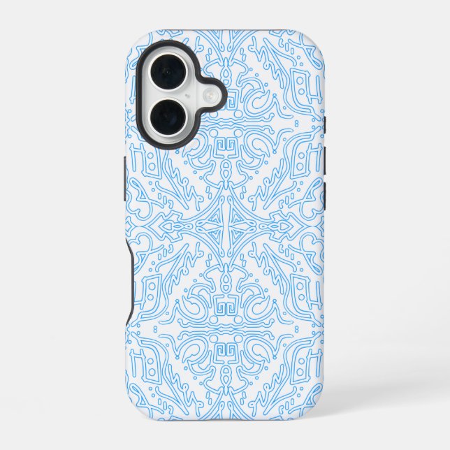 Coque iPhone 16 Marée Azur Céleste (Verso)