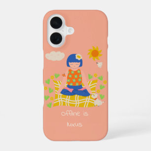 Coque iPhone 16 Méditation de la fille de Yogi customisée